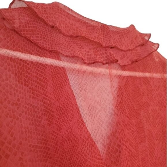 Sisley printed Blouse with ruffled front & collar - Picture 5 of 6